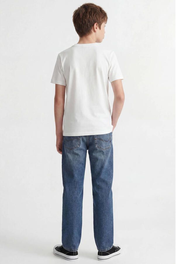 Jack & Jones Junior Shirt met ronde hals JJECORP met print en ronde hals voor een coole look bedrukt modieus regular fit single jersey ronde hals (set 2-delig)