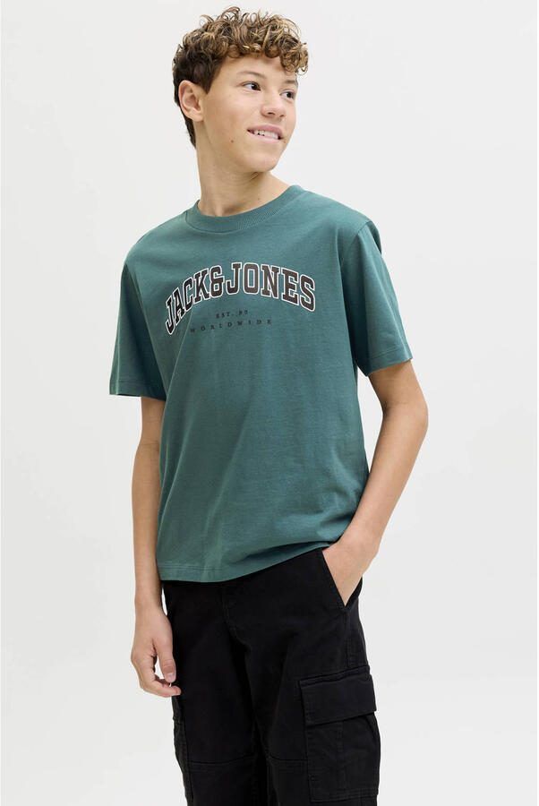 JACK & JONES JUNIOR T-shirt donkergroen