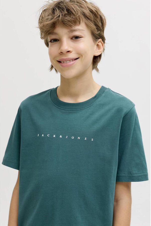 JACK & JONES JUNIOR T-shirt donkergroen - Foto 2