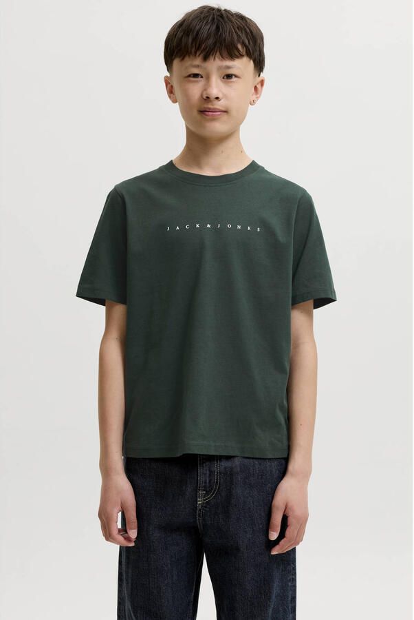 JACK & JONES JUNIOR T-shirt donkergroen