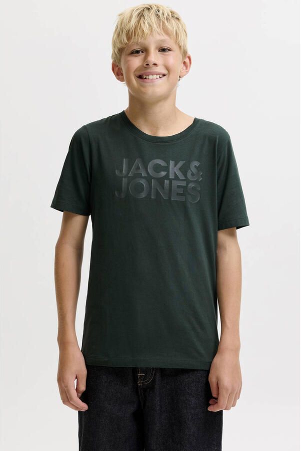 JACK & JONES JUNIOR T-shirt donkergroen