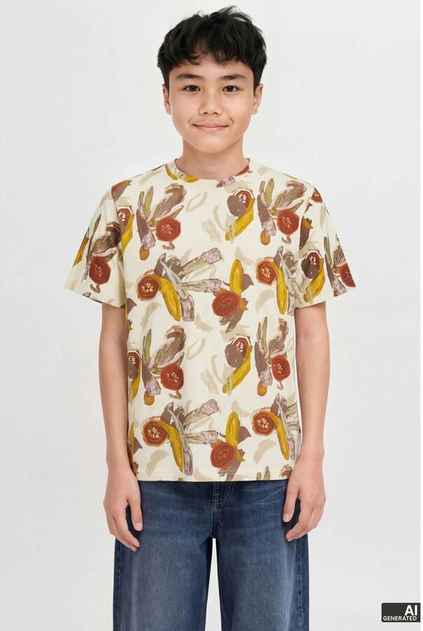 JACK & JONES JUNIOR T-shirt ecru
