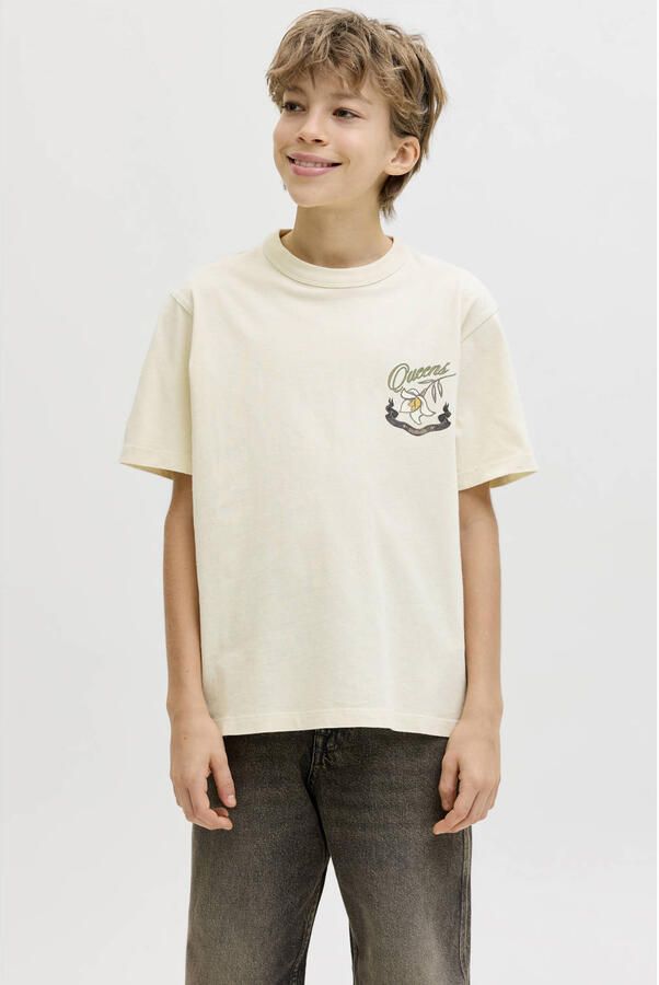JACK & JONES JUNIOR T-shirt ecru