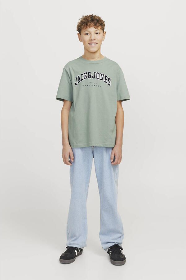 Jack & Jones Junior Shirt met ronde hals JJECALEB VARSITY TEE SS O-NECK NOOS JNR - Foto 2
