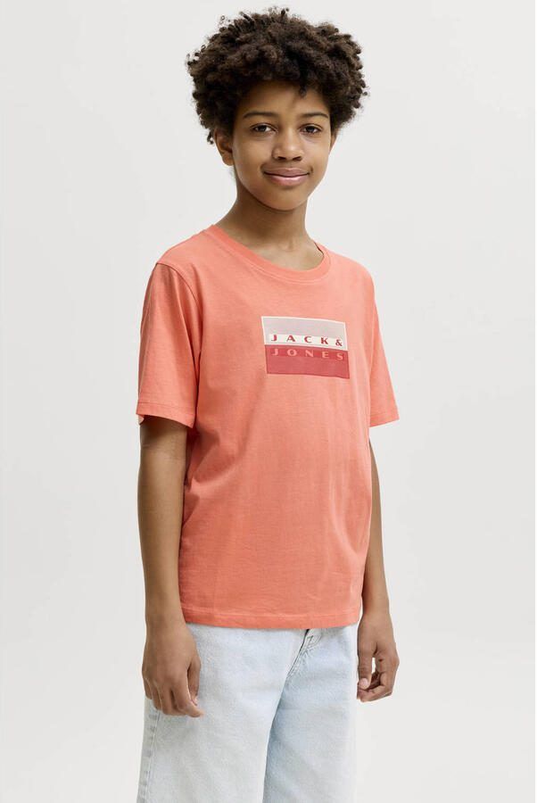 JACK & JONES JUNIOR T-shirt koraaloranje