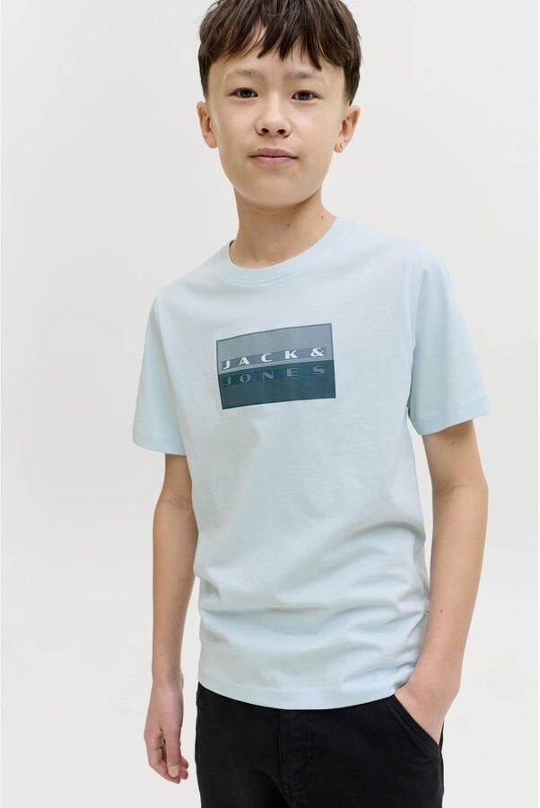 JACK & JONES JUNIOR T-shirt lichtblauw - Foto 3