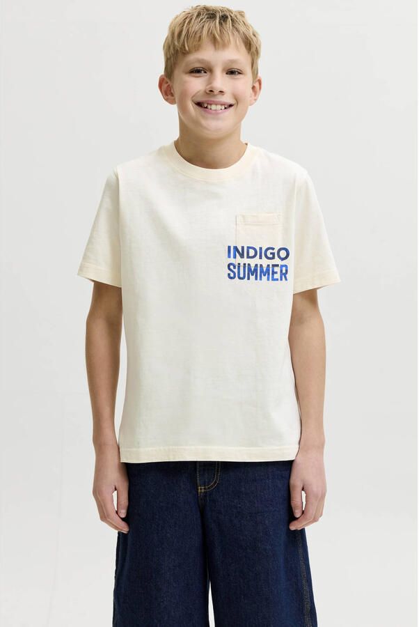 JACK & JONES JUNIOR T-shirt lichtgeel