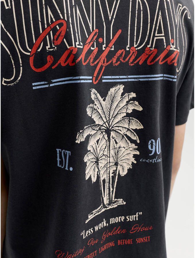 JACK & JONES JUNIOR T-shirt met backprint antraciet - Foto 2