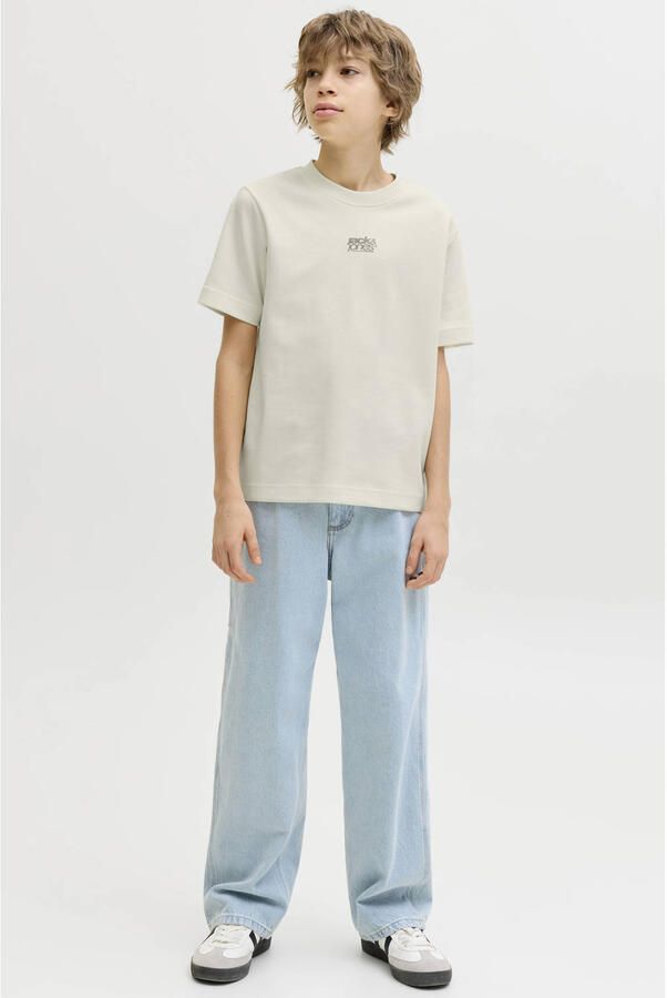 JACK & JONES JUNIOR T-shirt met backprint beige - Foto 2
