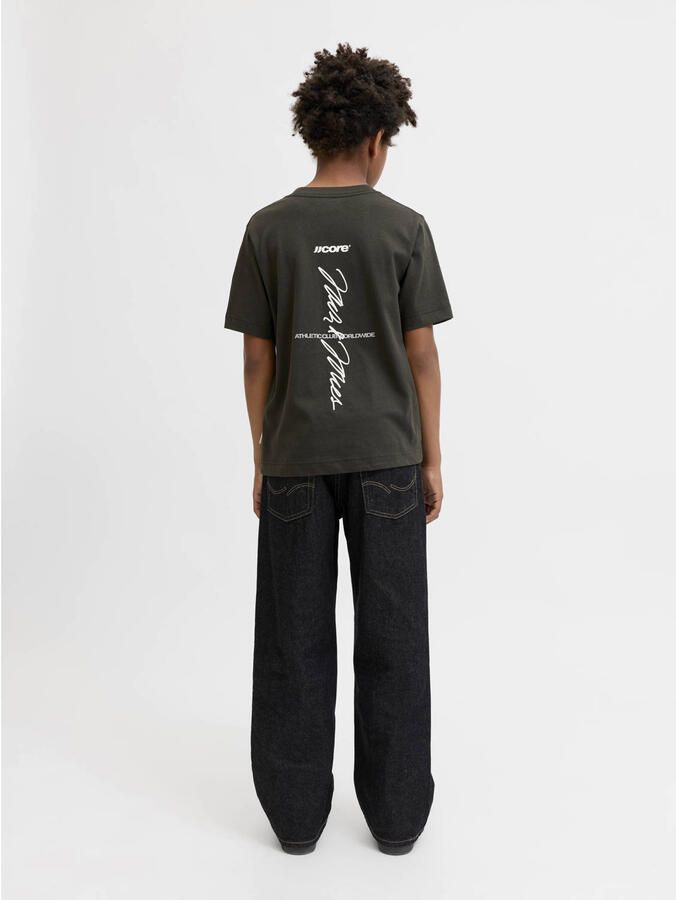 JACK & JONES JUNIOR T-shirt met backprint bruin - Foto 2