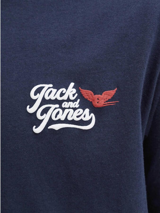 JACK & JONES JUNIOR T-shirt met backprint donkerblauw