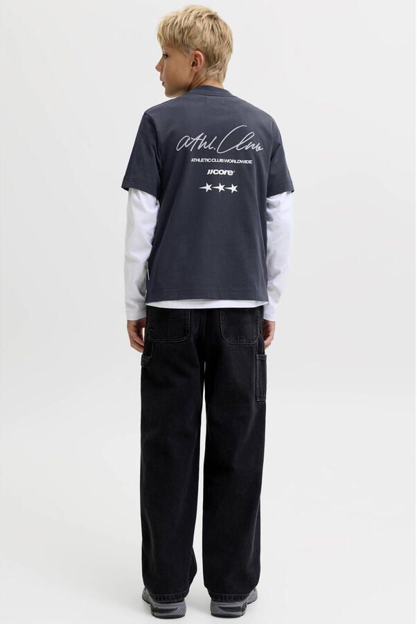 JACK & JONES JUNIOR T-shirt met backprint donkerblauw - Foto 2