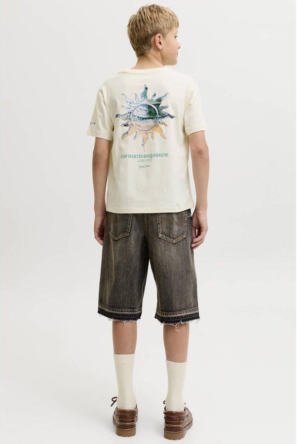 JACK & JONES JUNIOR T-shirt met backprint ecru - Foto 2