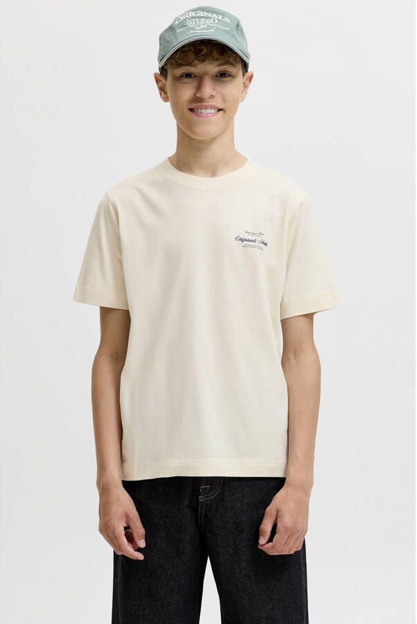 Jack & jones Regular fit T-shirt met statementprint Model 'Bro'