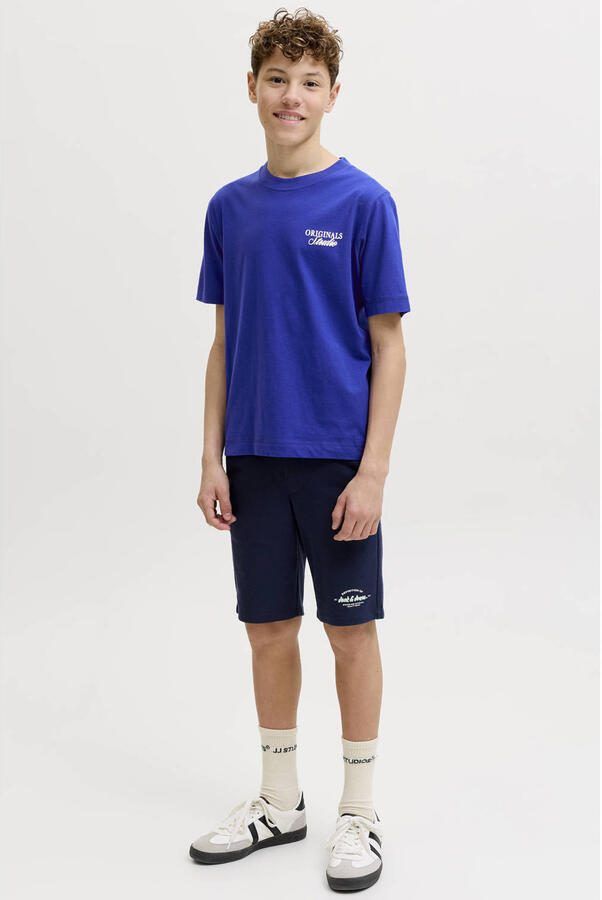 JACK & JONES JUNIOR T-shirt met backprint kobaltblauw - Foto 2