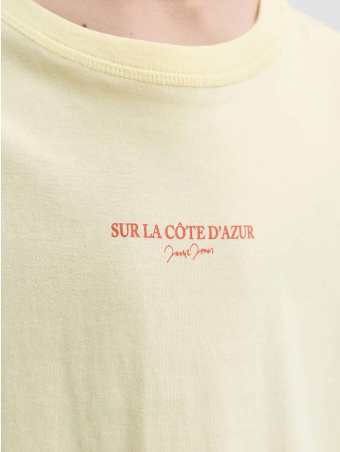 JACK & JONES JUNIOR T-shirt met backprint lichtgeel - Foto 3