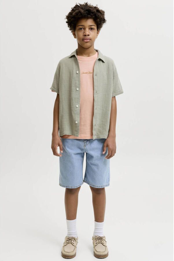 JACK & JONES JUNIOR T-shirt met backprint oranje - Foto 2
