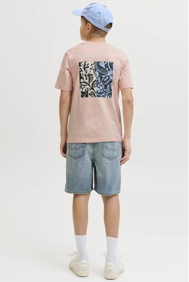 JACK & JONES JUNIOR T-shirt met backprint roze - Foto 2