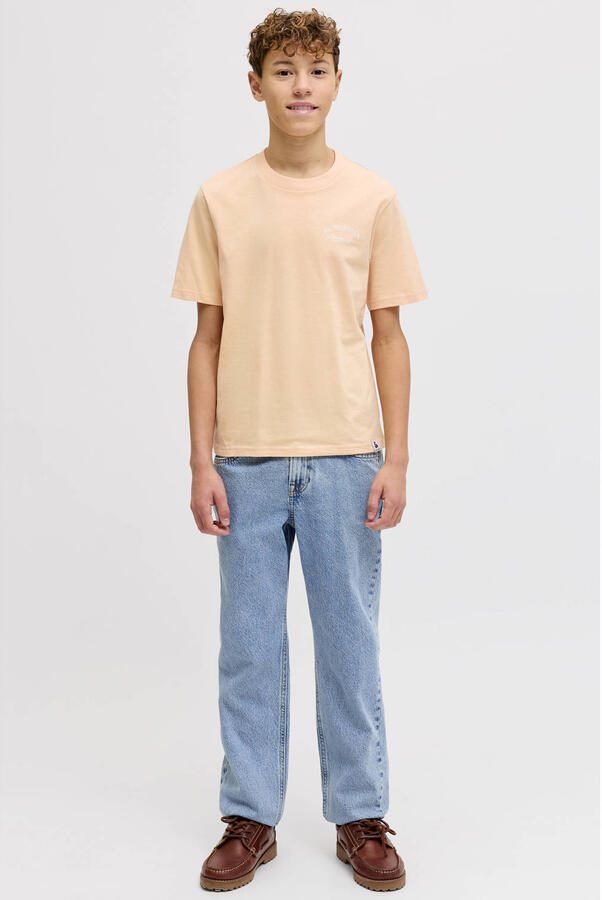 JACK & JONES JUNIOR T-shirt met backprint rozezand - Foto 2