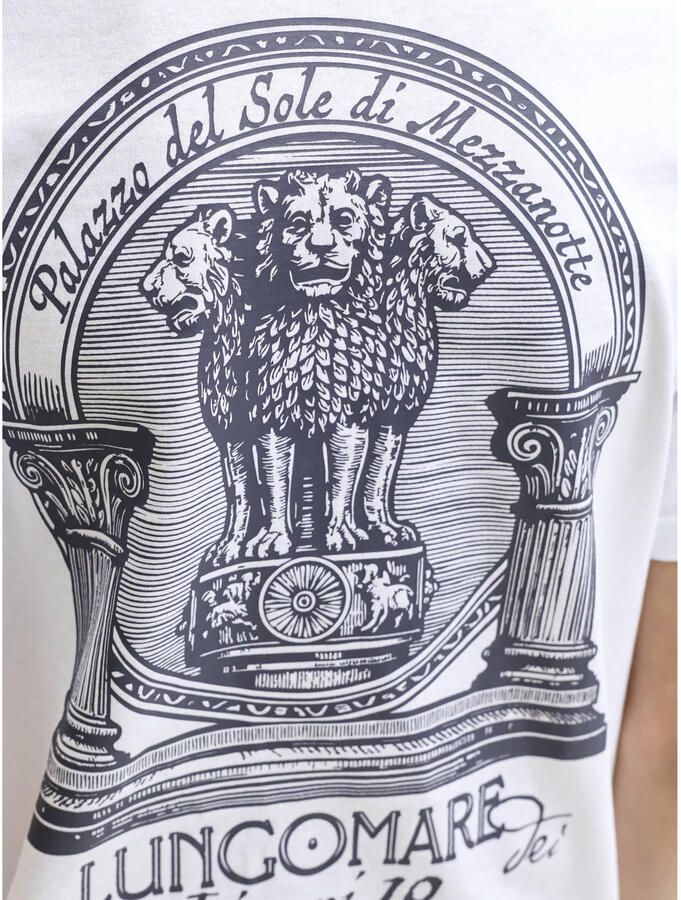 JACK & JONES JUNIOR T-shirt met backprint wit - Foto 2