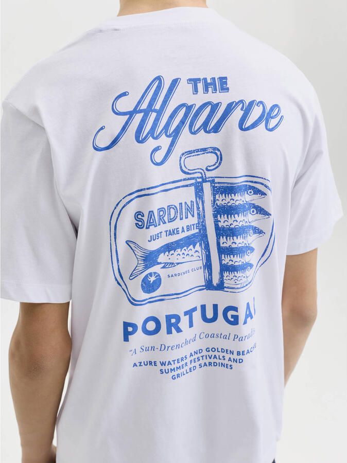 JACK & JONES JUNIOR T-shirt met backprint wit - Foto 2