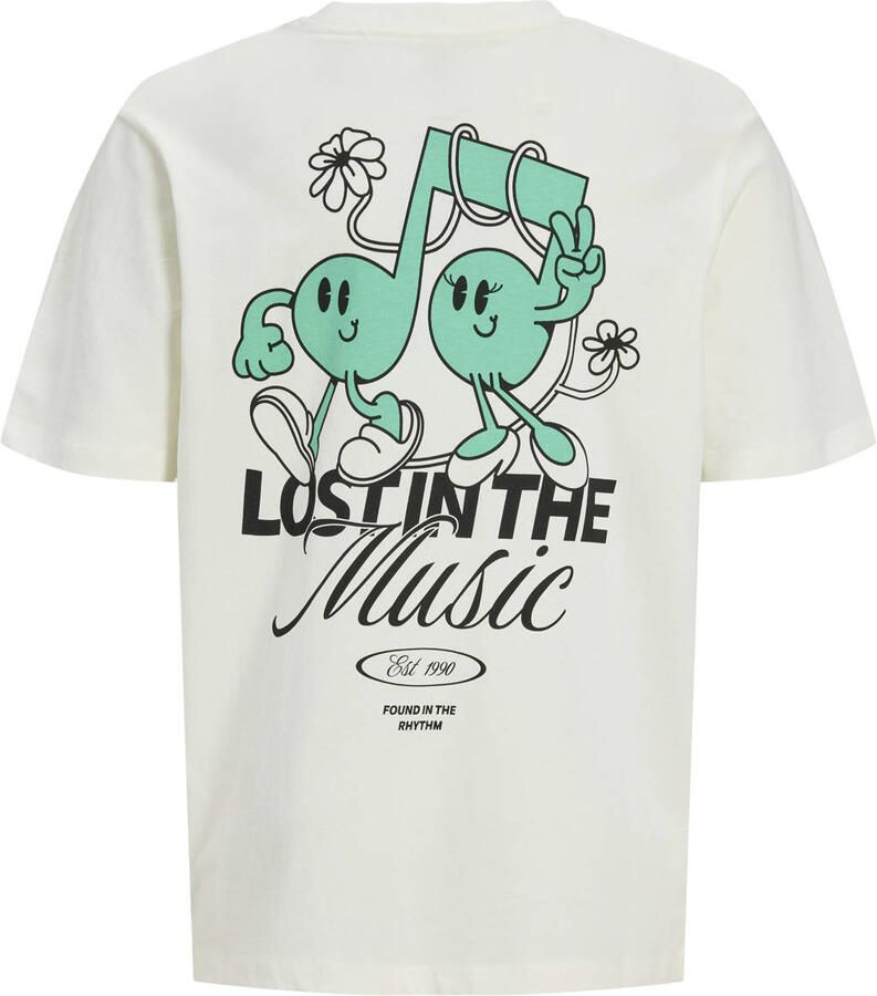JACK & JONES JUNIOR T-shirt met backprint wit - Foto 2