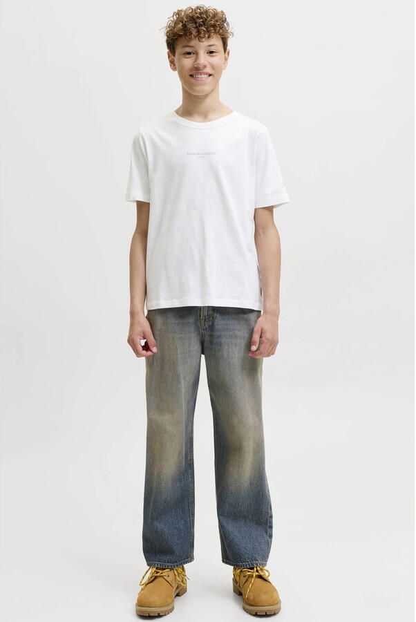 JACK & JONES JUNIOR T-shirt met backprint wit - Foto 2