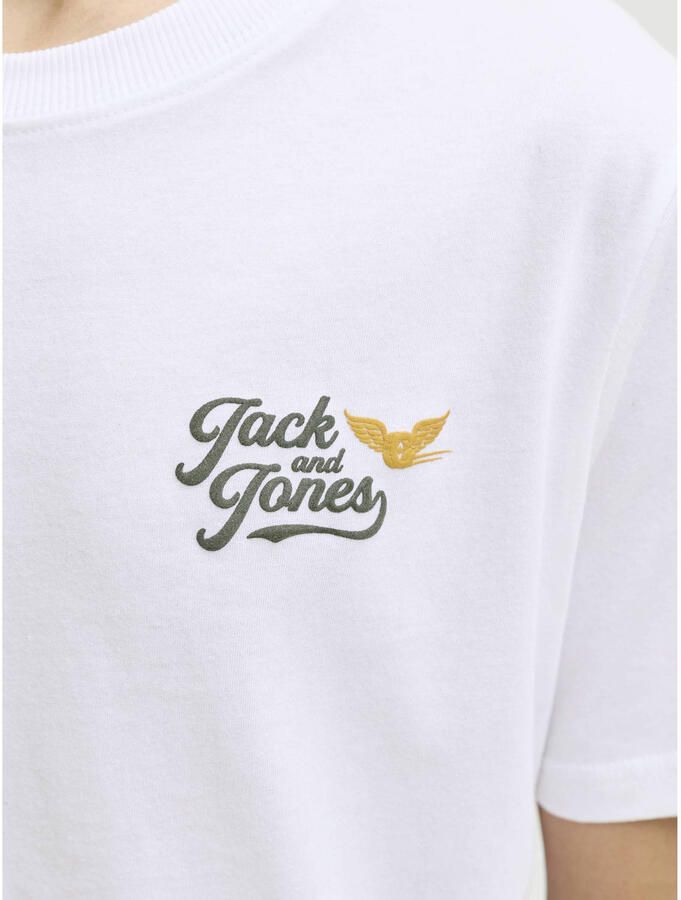 JACK & JONES JUNIOR T-shirt met backprint wit - Foto 3