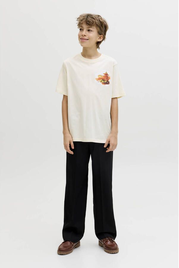 JACK & JONES JUNIOR T-shirt met backprint wit - Foto 3