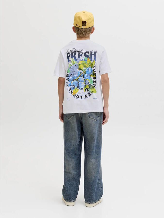 JACK & JONES JUNIOR T-shirt met backprint wit - Foto 2