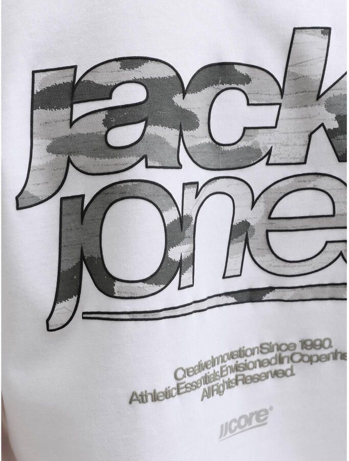 JACK & JONES JUNIOR T-shirt met backprint wit - Foto 2
