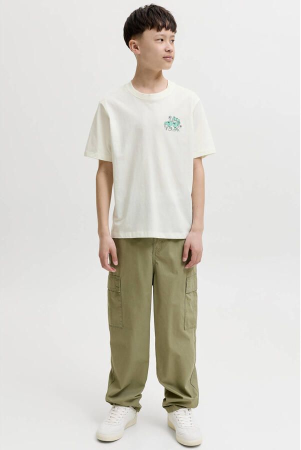 JACK & JONES JUNIOR T-shirt met backprint wit - Foto 3