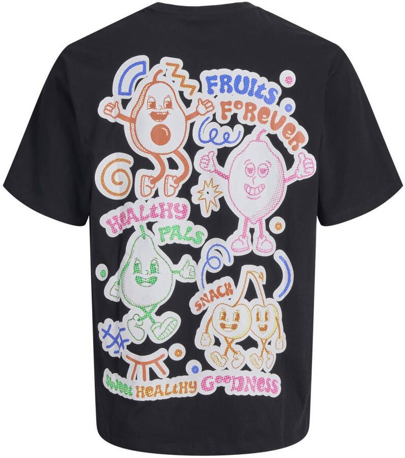JACK & JONES JUNIOR T-shirt met backprint zwart - Foto 2