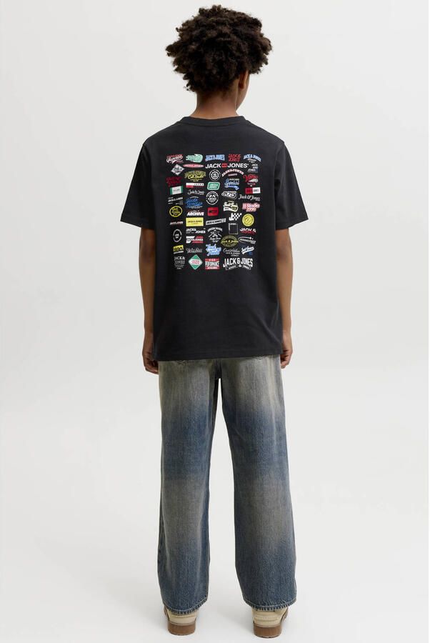 JACK & JONES JUNIOR T-shirt met backprint zwart - Foto 3