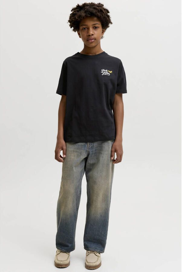 JACK & JONES JUNIOR T-shirt met backprint zwart - Foto 3
