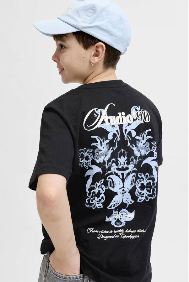 JACK & JONES JUNIOR T-shirt met backprint zwart - Foto 2