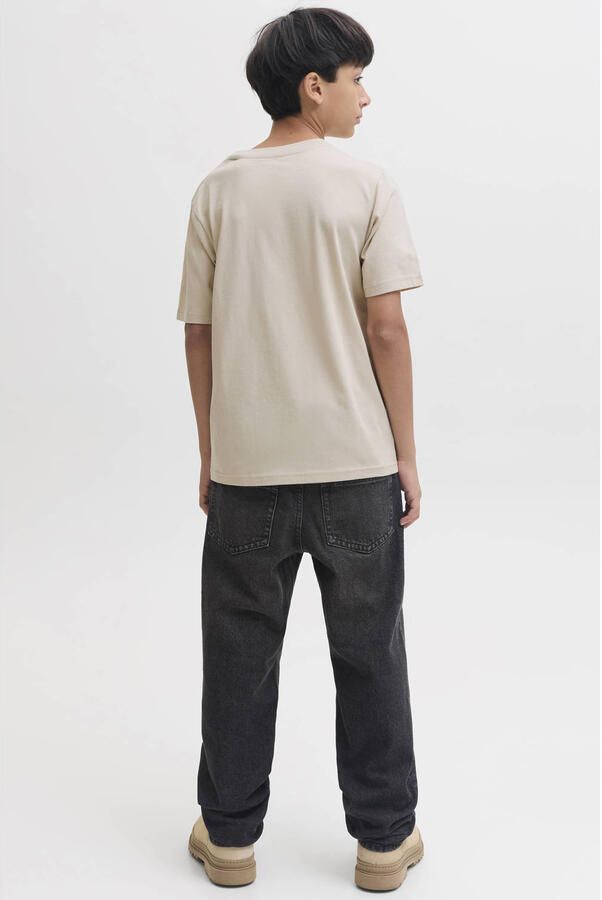 JACK & JONES JUNIOR T-shirt met logo beige - Foto 3