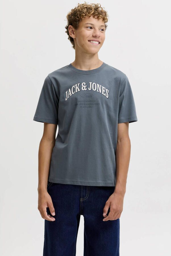 JACK & JONES JUNIOR T-shirt met logo blauw