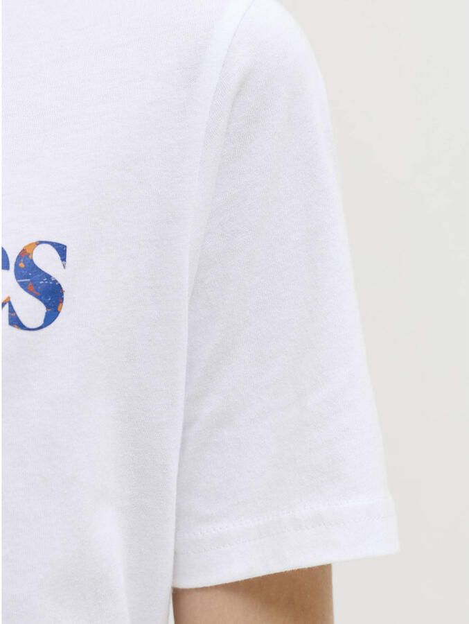 JACK & JONES JUNIOR T-shirt met logoprint wit Jongens Katoen Ronde hals - Foto 2
