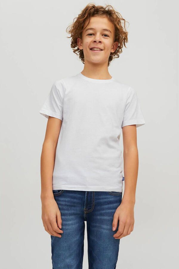 Jack & Jones Junior Shirt met ronde hals JJEORGANIC getailleerd ademend combineerbaar