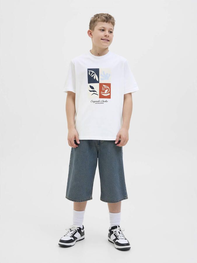 Jack & jones Originals Canggu Front Branding Crew Shirt Junior - Foto 3