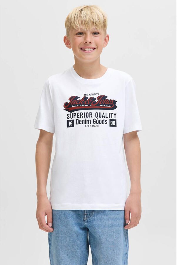 Jack & Jones Junior T-shirt JJELOGO TEE SS ONECK 2 COL AW25 NOOS JNR - Foto 2