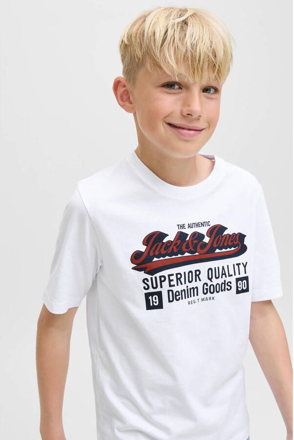 Jack & Jones Junior T-shirt JJELOGO TEE SS ONECK 2 COL AW25 NOOS JNR