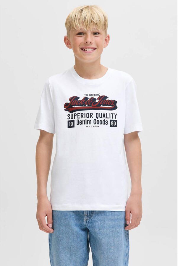 Jack & Jones Junior T-shirt JJELOGO TEE SS ONECK 2 COL AW25 NOOS JNR