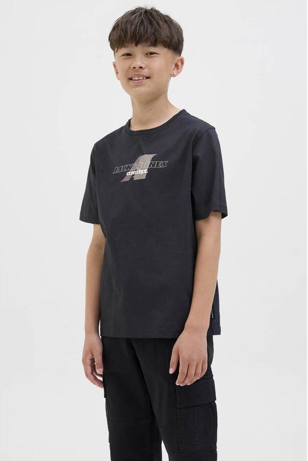 Jack & Jones Junior T-shirt JCOTIER FRONT PRINT TEE SS CN SN JNR - Foto 2