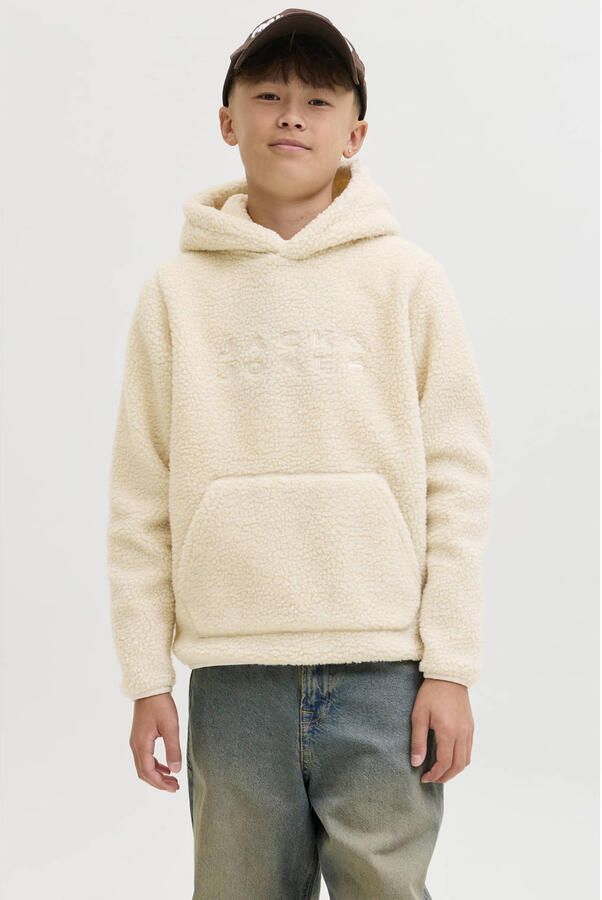 JACK & JONES JUNIOR teddy hoodie beige - Foto 3