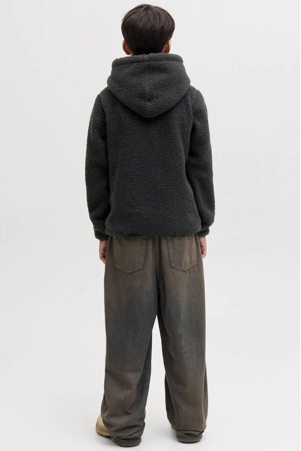 JACK & JONES JUNIOR teddy hoodie zwart - Foto 2