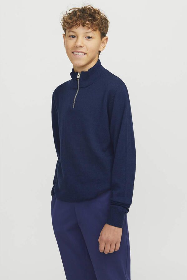 Jack & Jones Junior Schipperstrui JJEEMIL KNIT HALF ZIP NOOS JNR - Foto 2