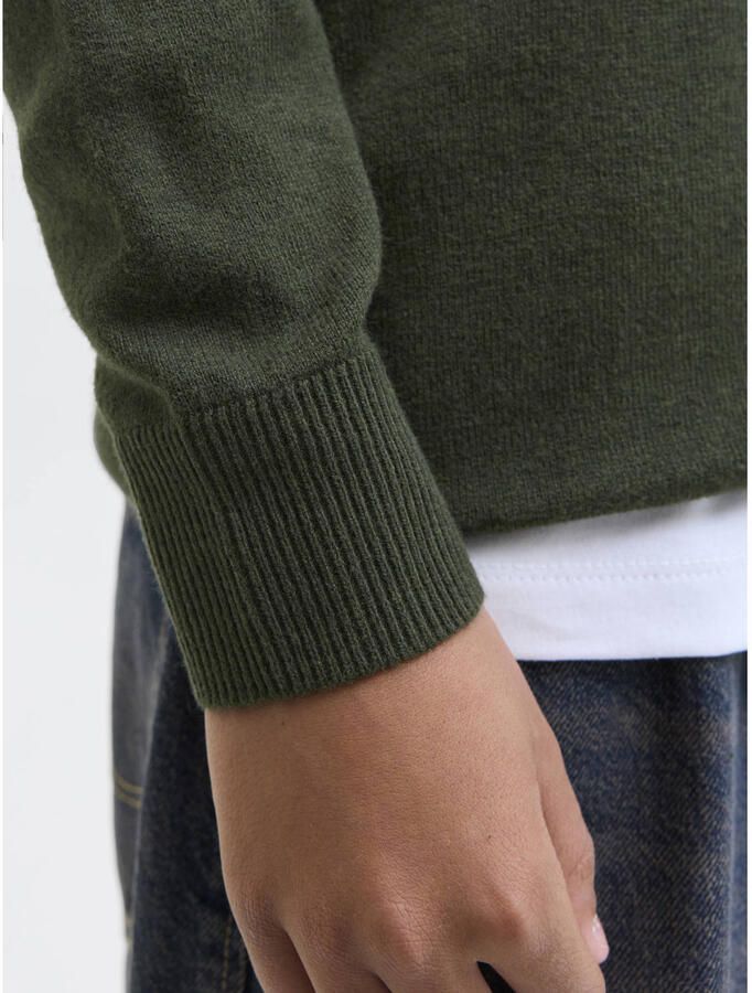 Jack & Jones Junior Schipperstrui JJEEMIL KNIT HALF ZIP NOOS JNR