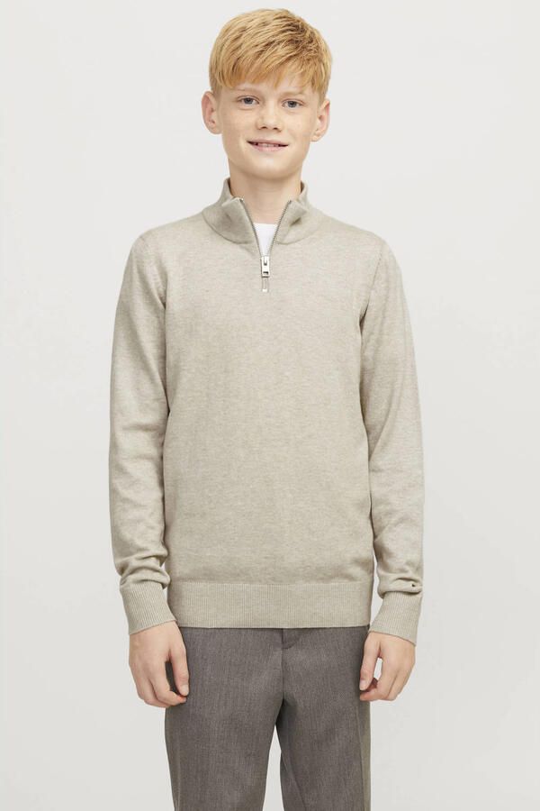 Jack & Jones Junior Schipperstrui JJEEMIL KNIT HALF ZIP NOOS JNR